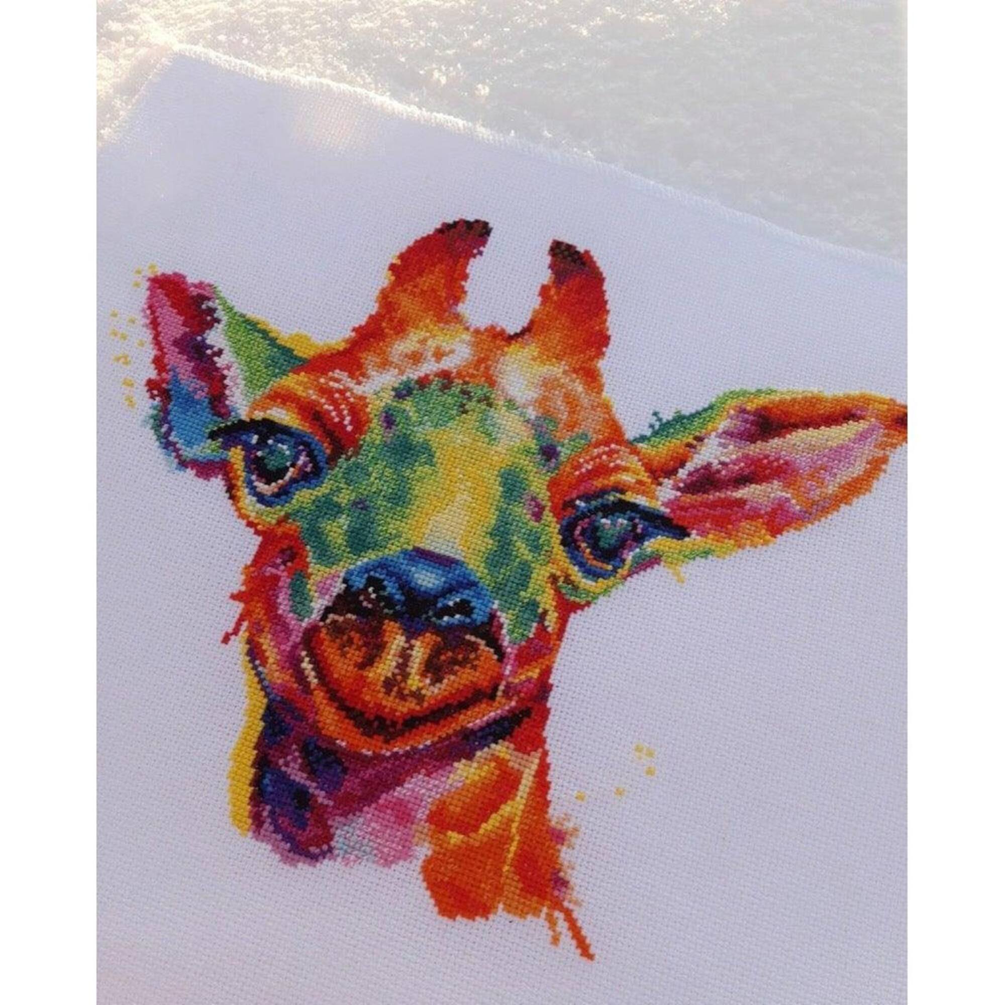 Oven Giraffe Cross Stitch Kit